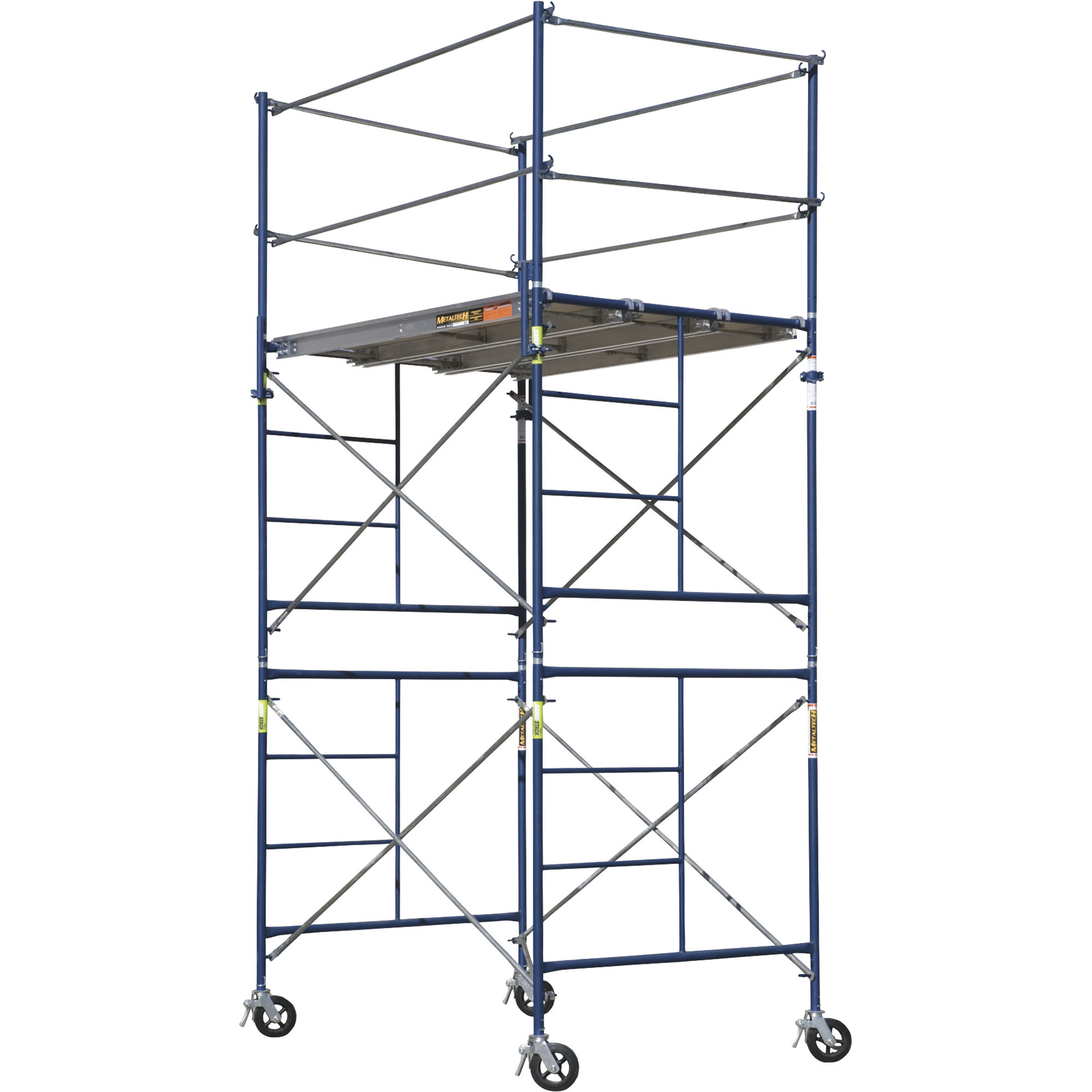 Metaltech Saferstack Complete 2-Section High Tower Scaffolding System, Model# M-MRT5710